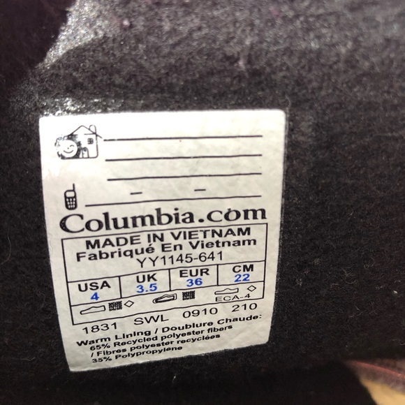 - COLUMBIA Waterproof Snow-Rain boots Girls Sz 4 - Picture 7 of 10